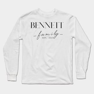 Bennett Family EST. 2020, Surname, Bennett Long Sleeve T-Shirt